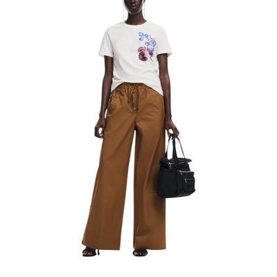 T-shirt blanc en coton Desigual