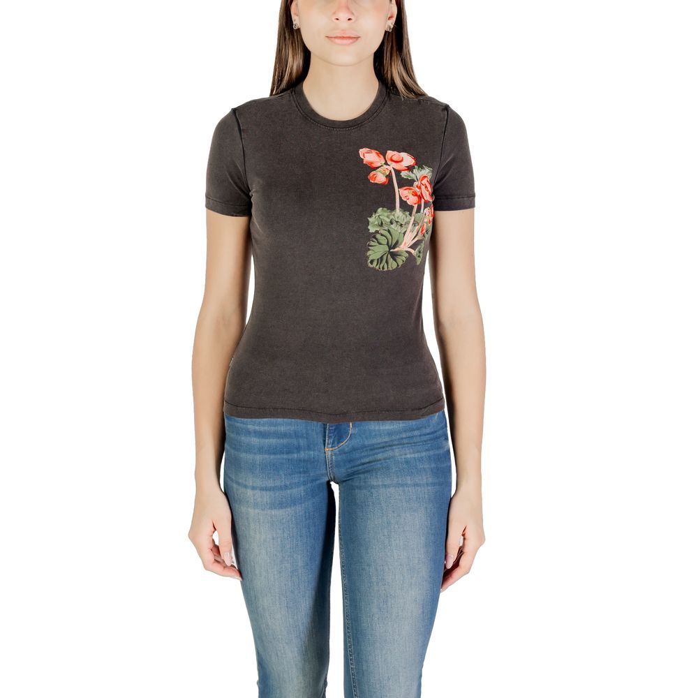 T-shirt en coton noir Desigual