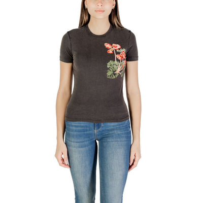 T-shirt en coton noir Desigual