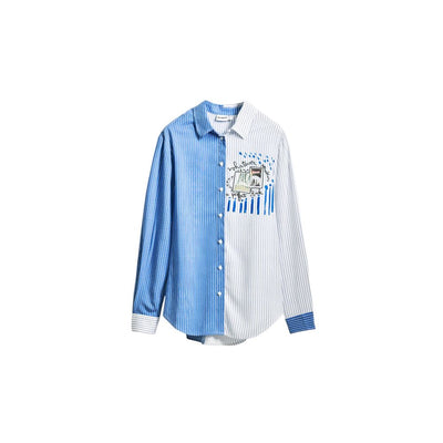 Chemise en viscose bleu clair Desigual