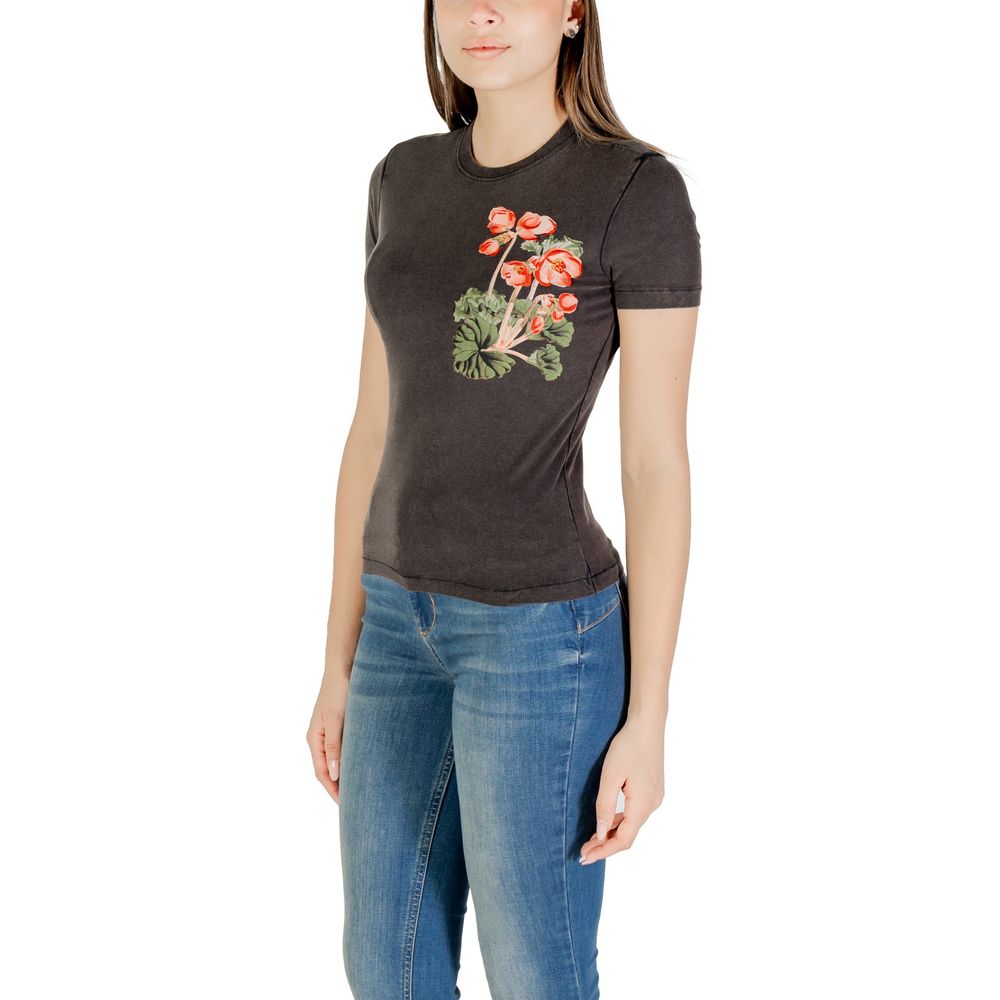 T-shirt en coton noir Desigual