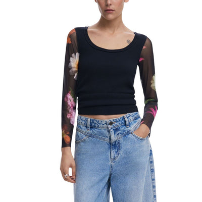 Desigual Manches Longues en Coton Noir