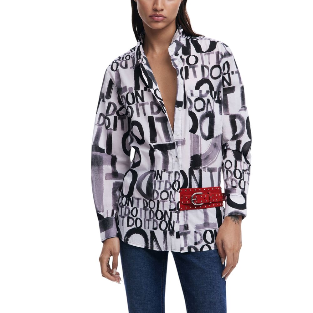 Chemise en coton noire Desigual