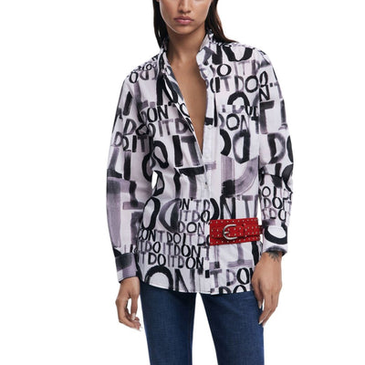 Chemise en coton noire Desigual