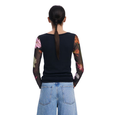 Desigual Manches Longues en Coton Noir