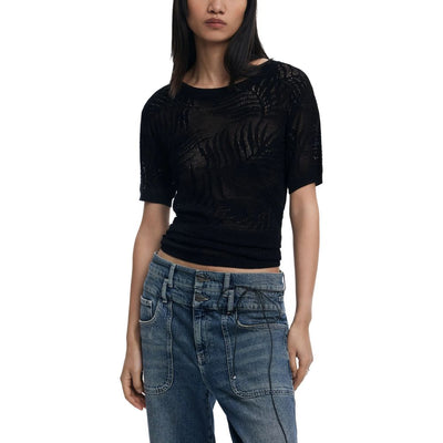 T-shirt en viscose noire Desigual