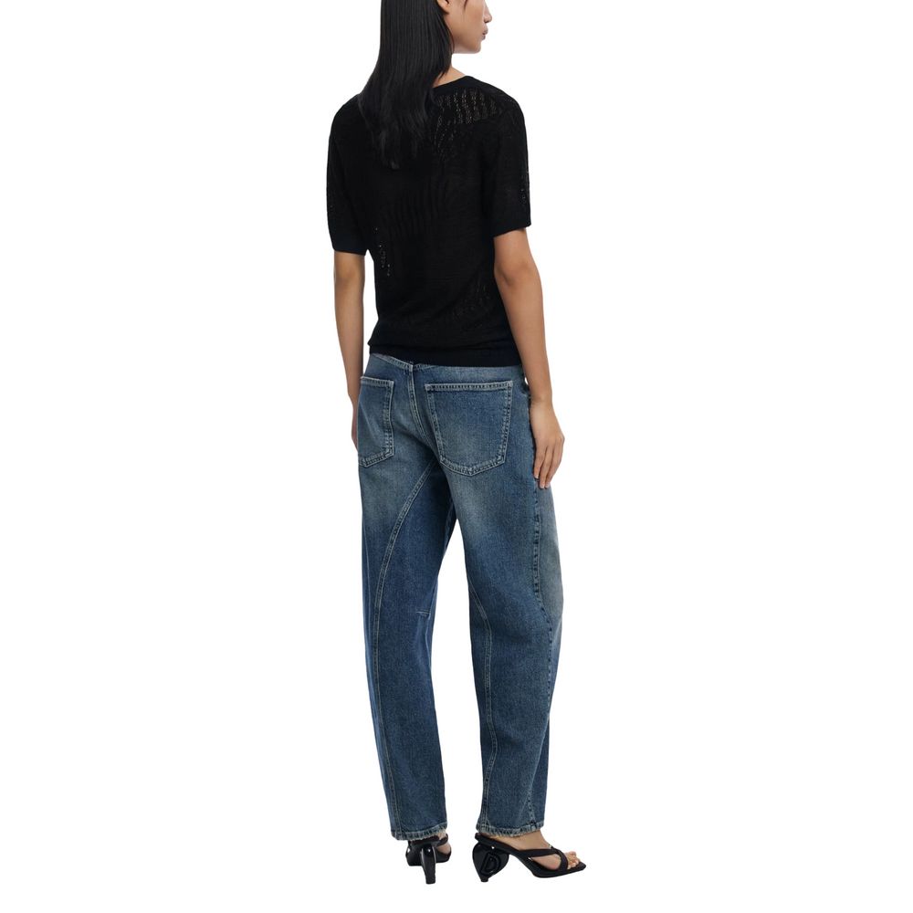 T-shirt en viscose noire Desigual