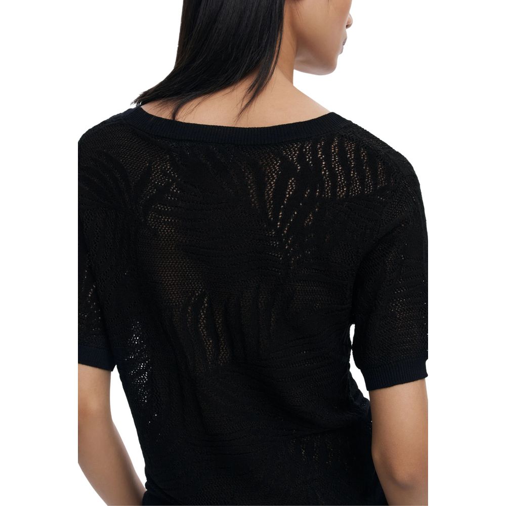 T-shirt en viscose noire Desigual