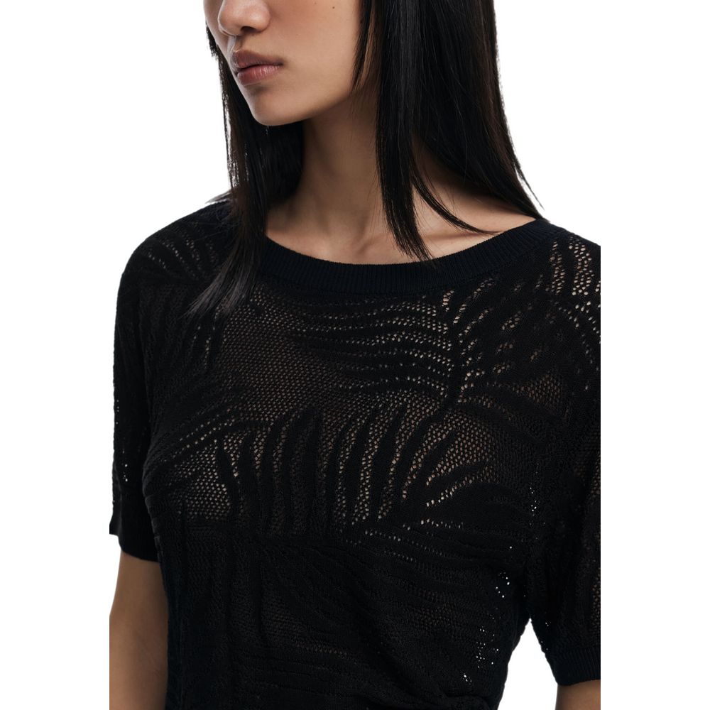 T-shirt en viscose noire Desigual