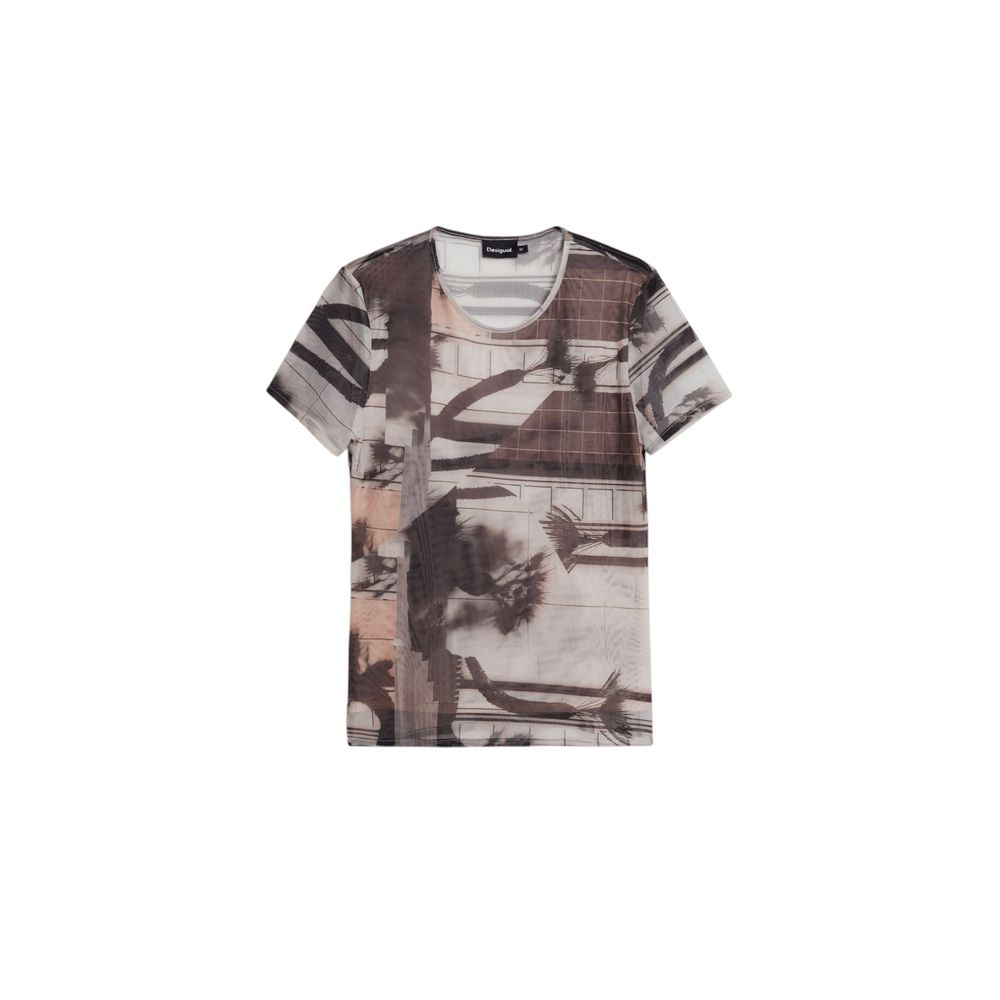 T-shirt en polyester noir Desigual