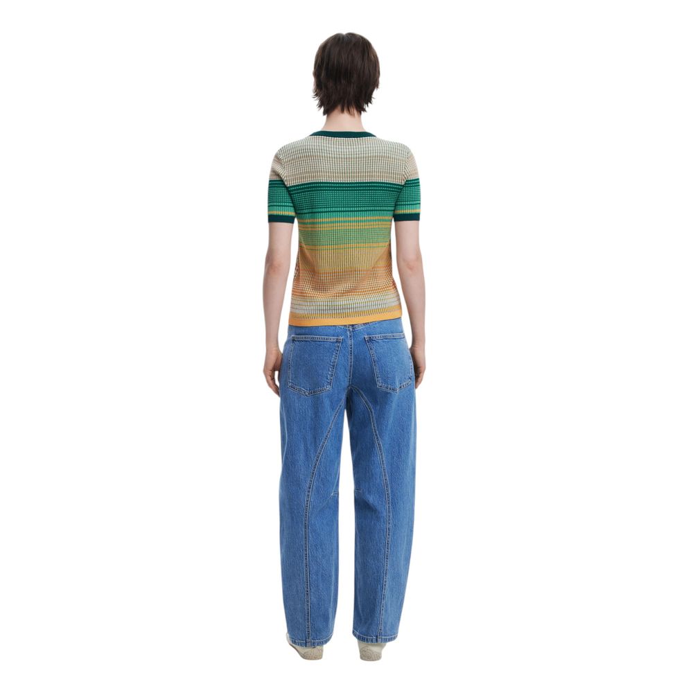 T-shirt en viscose verte Desigual