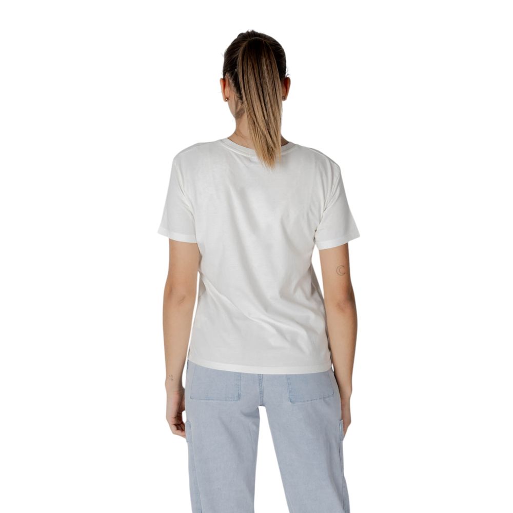 T-shirt blanc en coton Desigual