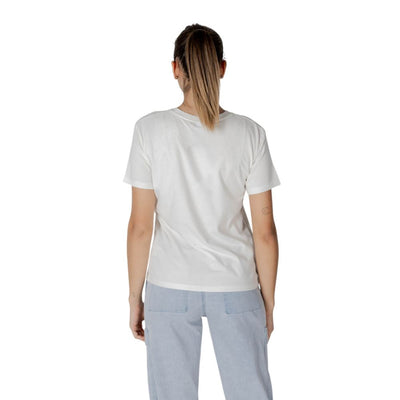 T-shirt blanc en coton Desigual
