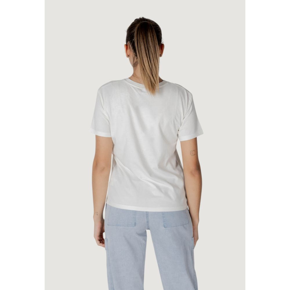 T-shirt blanc en coton Desigual