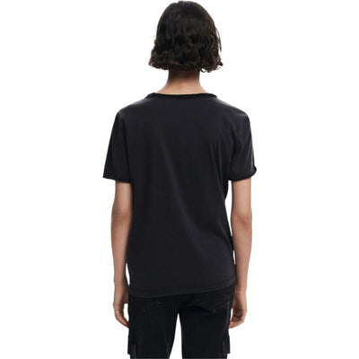 T-shirt en coton noir Desigual