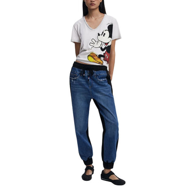 T-shirt en coton gris Desigual