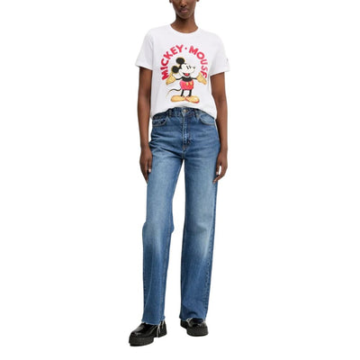 T-shirt blanc en coton Desigual