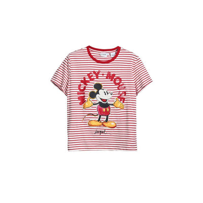 T-shirt en coton rouge Desigual
