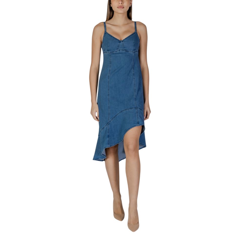Desigual Long en coton bleu