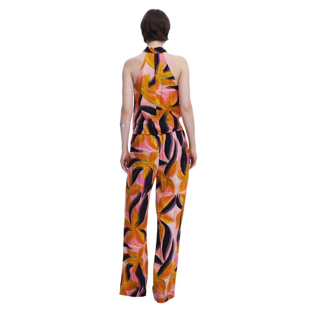 Pantalon en viscose orange Desigual