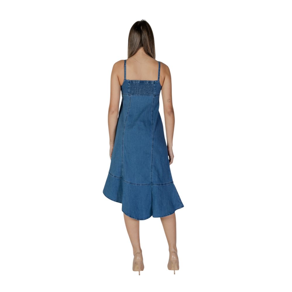 Desigual Long en coton bleu