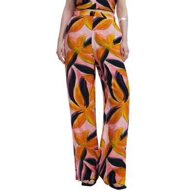 Pantalon en viscose orange Desigual