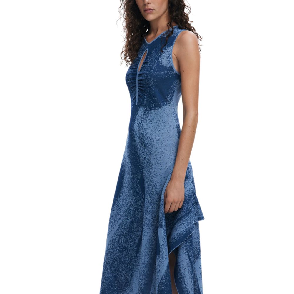 Desigual Bleu Viscose Longue