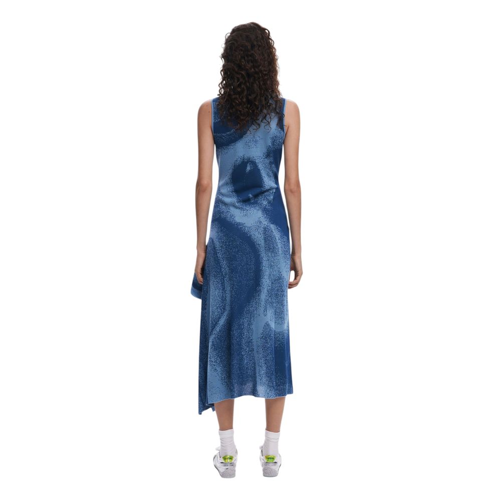 Desigual Bleu Viscose Longue