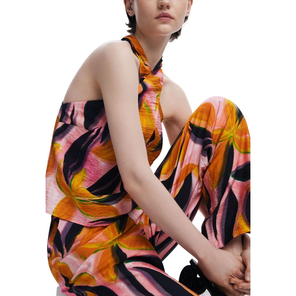 Pantalon en viscose orange Desigual