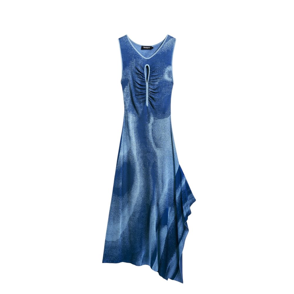 Desigual Bleu Viscose Longue