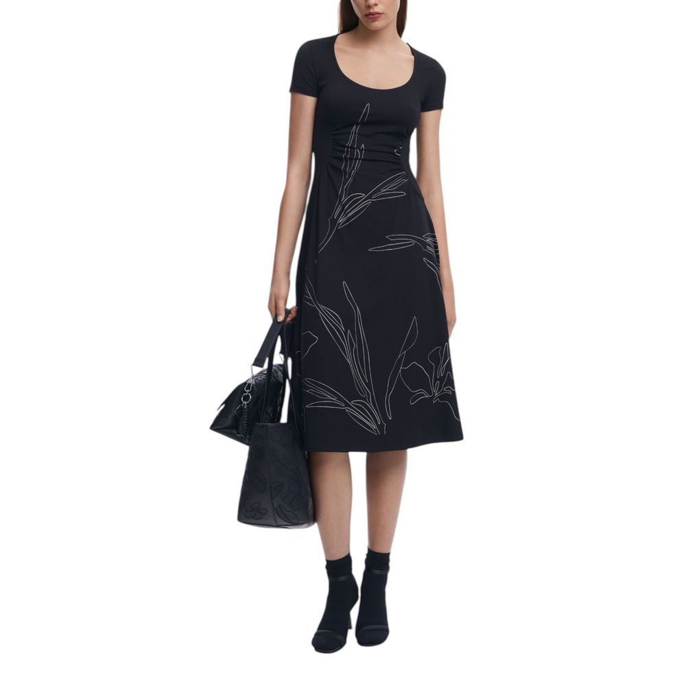 Desigual Long en Coton Noir