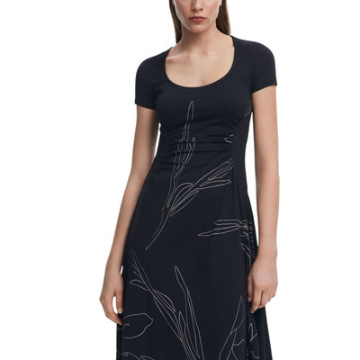 Desigual Long en Coton Noir