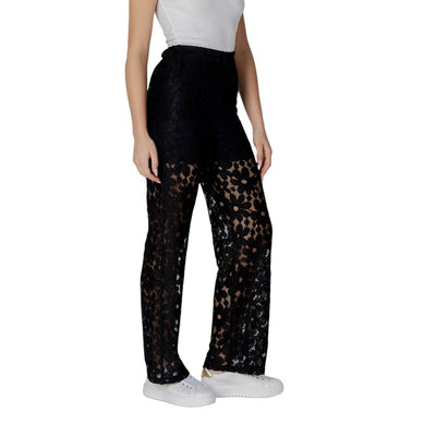 Pantalon en polyester noir Desigual