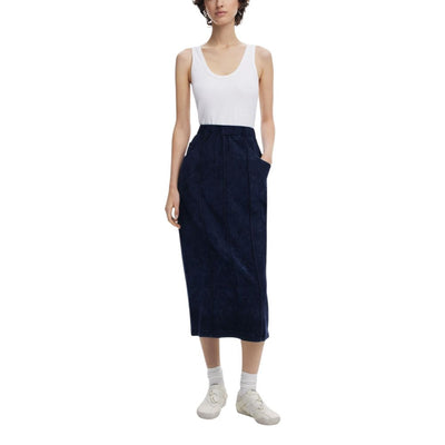 Desigual Long en coton bleu
