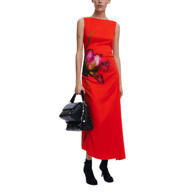 Desigual Longue en Viscose Rouge