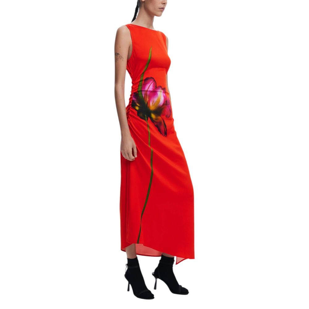 Desigual Longue en Viscose Rouge