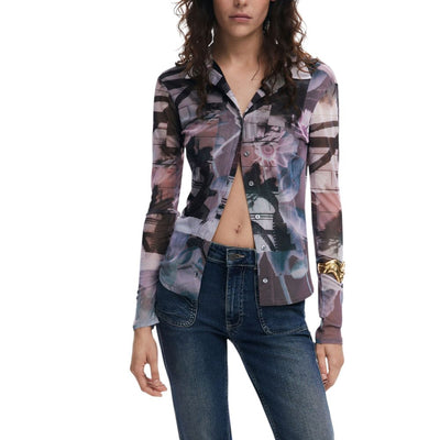 Chemise en polyester noire Desigual