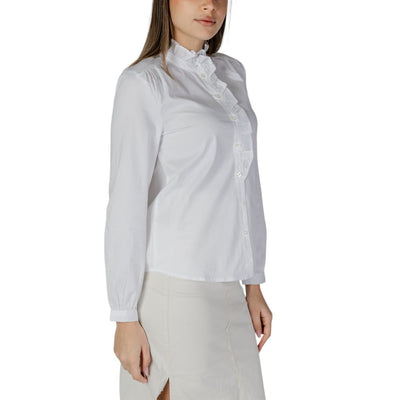 Jacqueline De Yong White Cotton Shirt