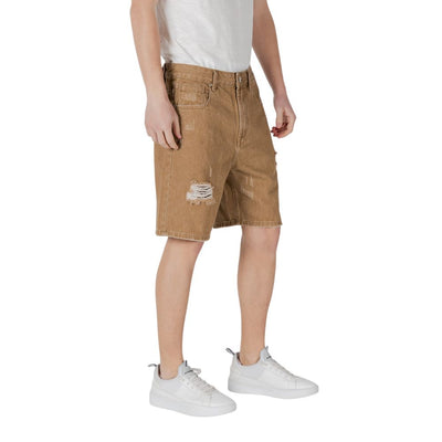 Gianni Lupo Beige Cotton Bermuda