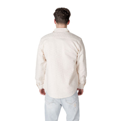 Gianni Lupo Cream Polyester Jackets & Coat