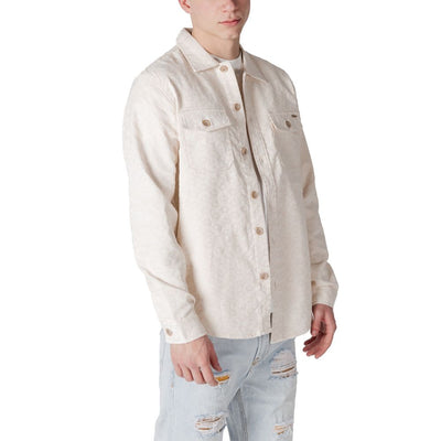 Gianni Lupo Cream Polyester Jackets & Coat