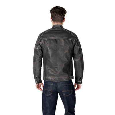 Jack Jones Black Polyester Jackets & Coat