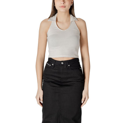 Calvin Klein Jeans Beige Cotton Top