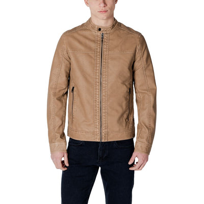 Jack Jones Beige Polyester Jackets & Coat