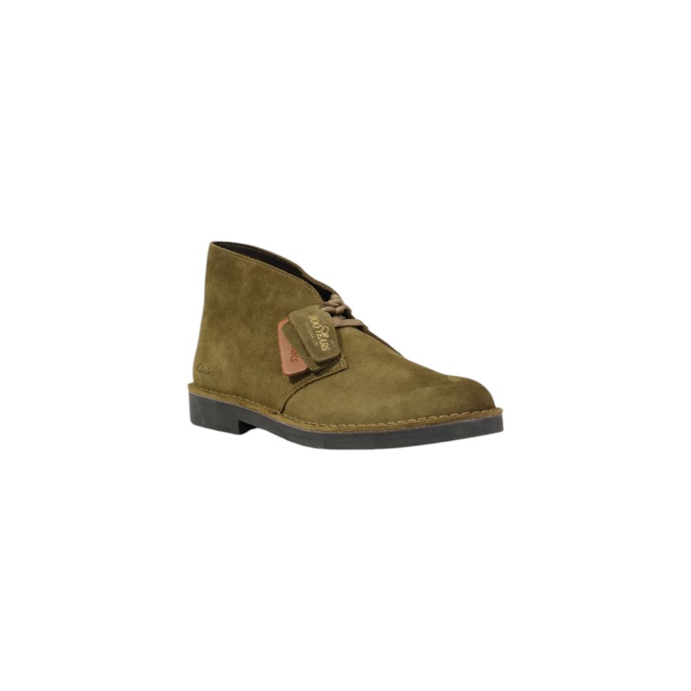 Clarks Green Suede Leather Oxfords And Derby