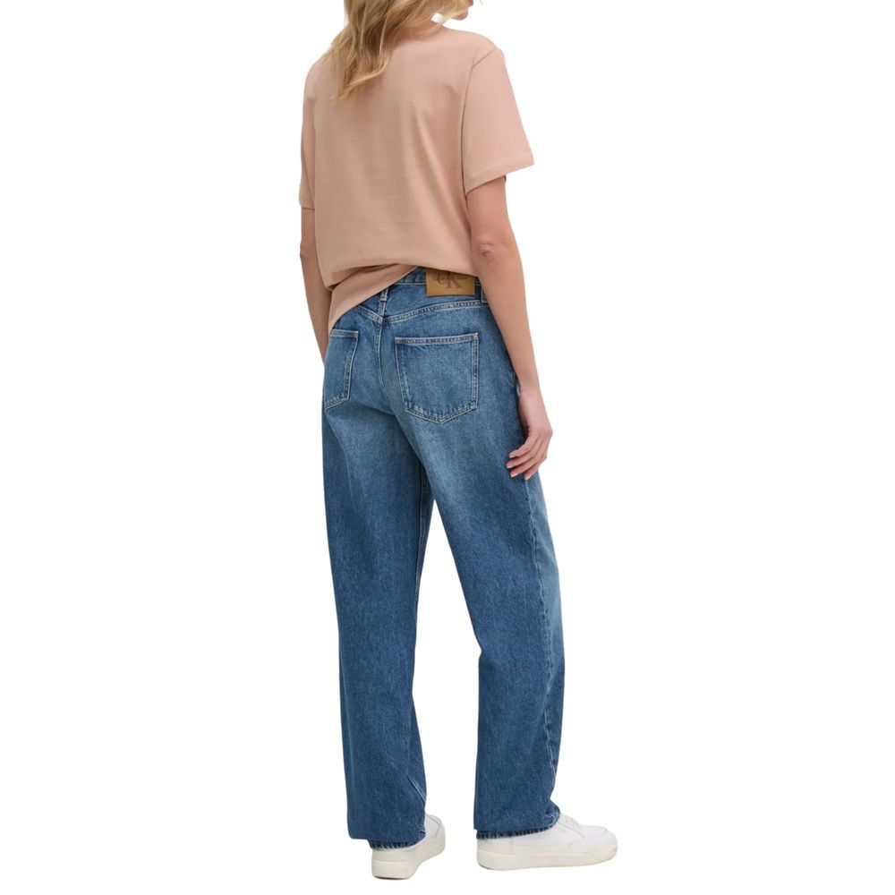 Calvin Klein Jeans Blauwe Katoenen Mom Jean