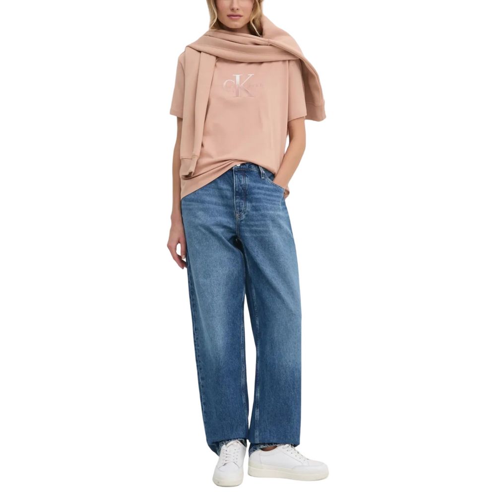 Calvin Klein Jeans Blauwe Katoenen Mom Jean