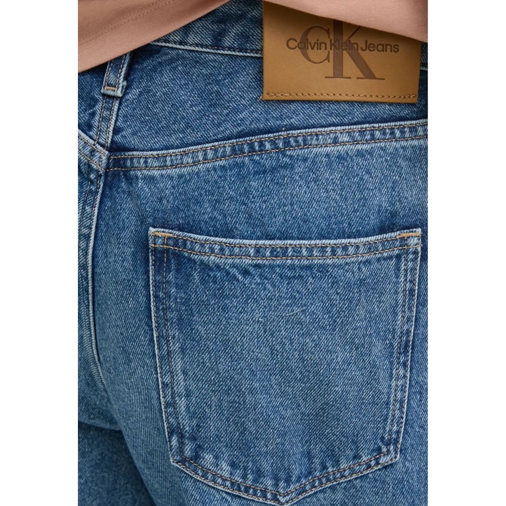 Calvin Klein Jeans Blauwe Katoenen Mom Jean