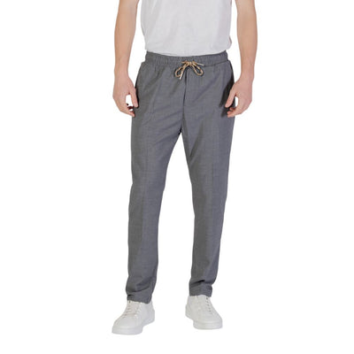 Gianni Lupo Gray Polyester Pant