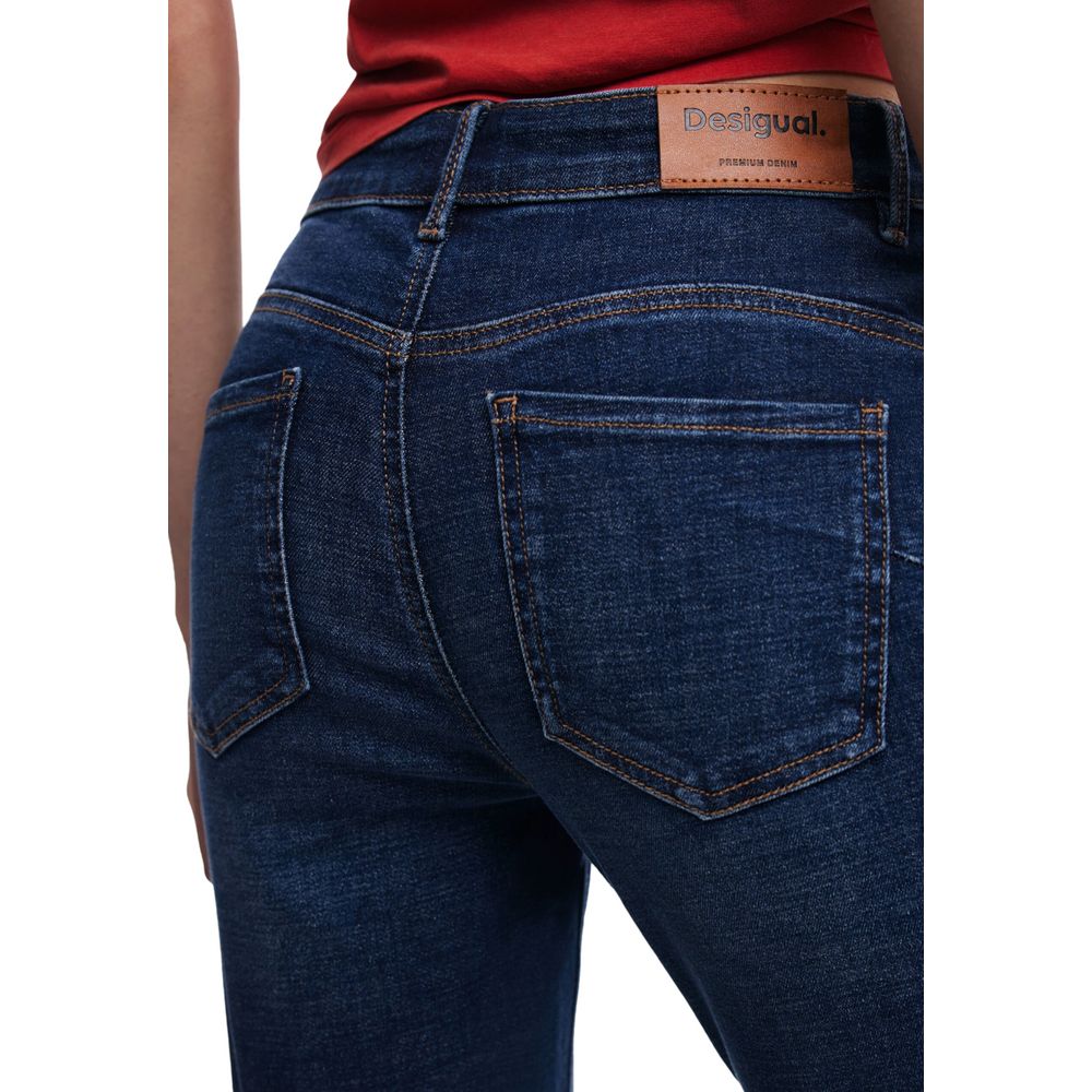 Jean coupe bootcut en coton bleu Desigual